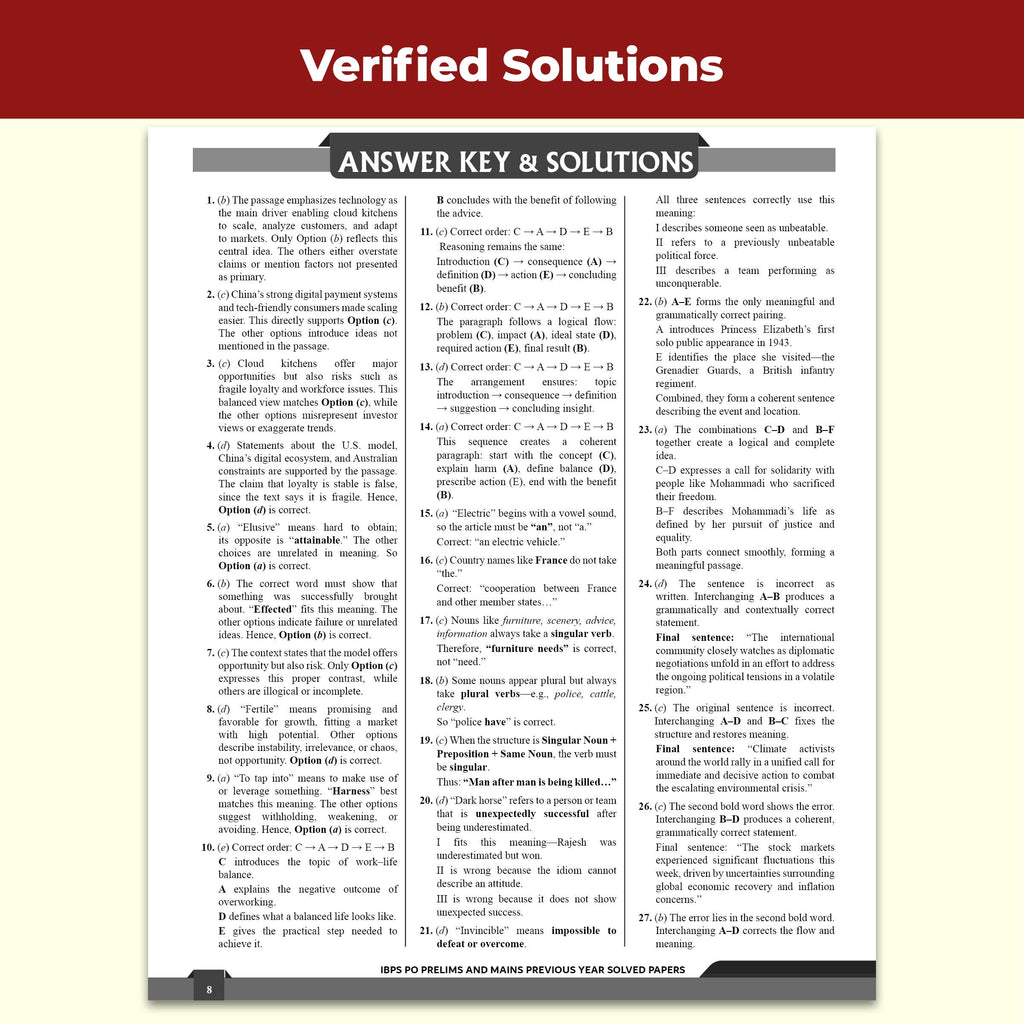PW IBPS PO PYQ - 27 Year-wise Prelims & Mains Previous Year Solved Papers Till Oct 2025 with 15 Online CBT Tests for Exam 2026-27 | 3250 PYQs | English Edition