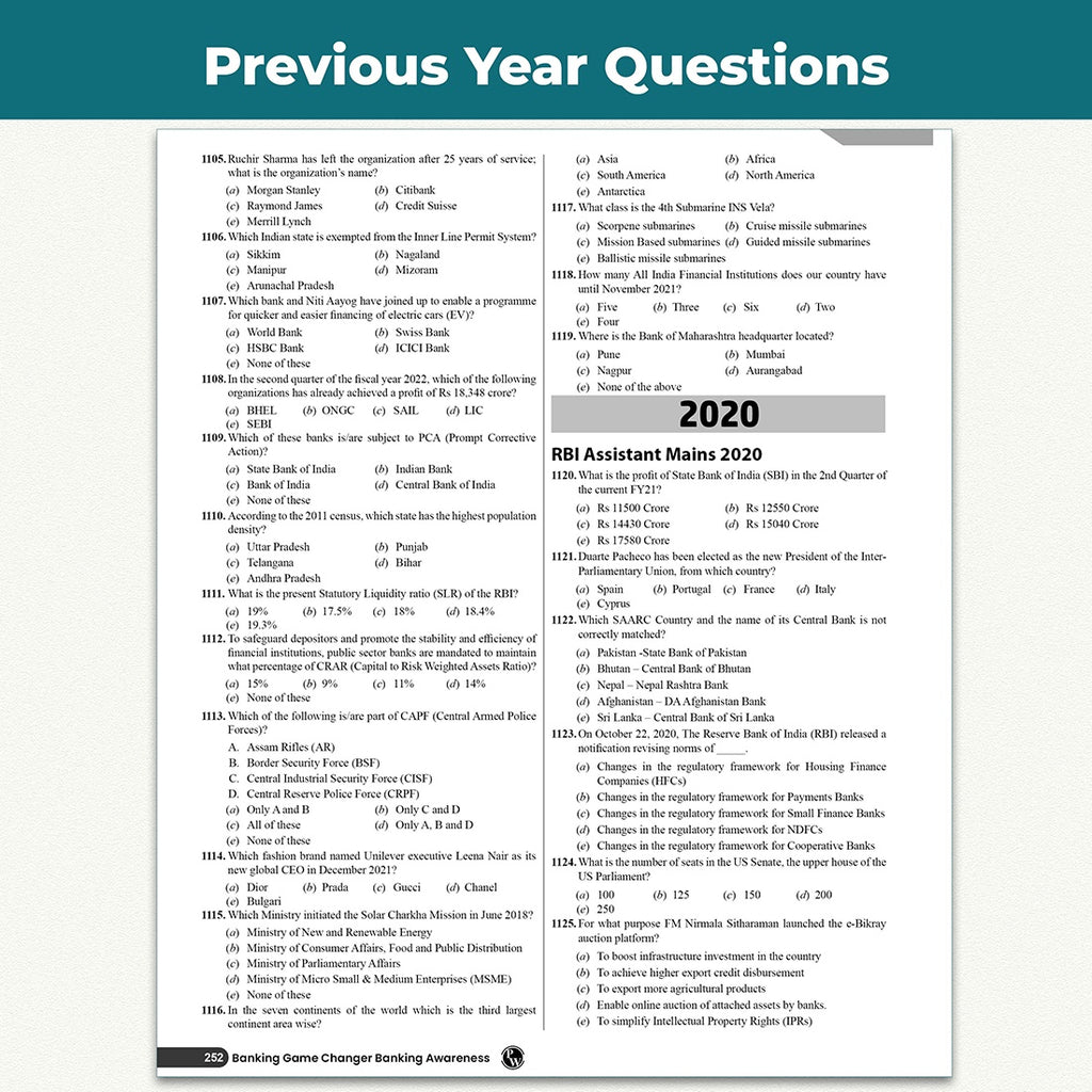 PW Banking Game Changer Banking Awareness Prepnotes & 3000+ PYQs By Shushmita Mam For 2026-27 Exams | Chapterwise Theory with 15 Online CBT Tests | IBPS PO & Clerk, SBI PO & Clerk, RRB PO & Clerk Exams