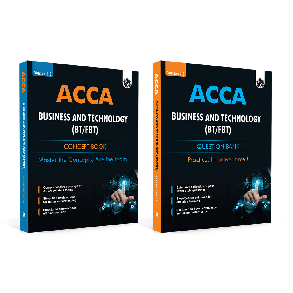 ACCA Business and Technology (BT/FBT)  Concept Book + Question Bank Combo Set of 2 Modules  2.0