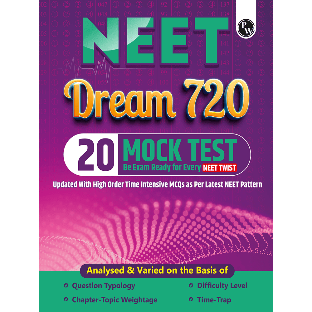 20 NEET Dream 720 Mock Tests For 2026 Exams | Full Syllabus Tests of Physics, Chemistry & Biology | Latest Pattern NEET Solved Mocks Papers with High Order Time Intensive MCQs
