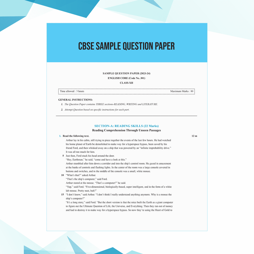 CBSE Question & Concept Bank (QCB) Class 12 English 2024 - 2025 Core Chapter-wise and Topic-wise Solved Questions
