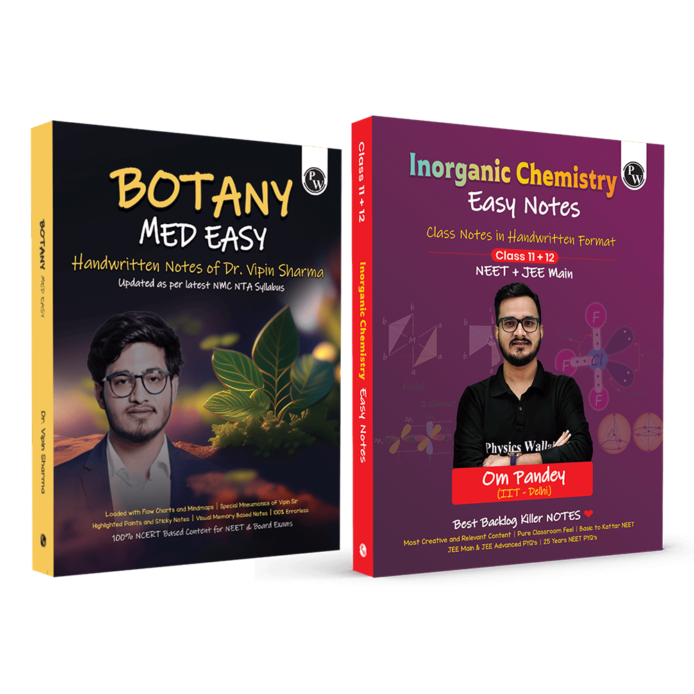 Botany Med Easy Dr. Vipin Sharma and Easy Handwritten Notes Inorganic Chemistry By Om Pandey Combo Set of 2 Books For NEET and Board Exams 2025-26