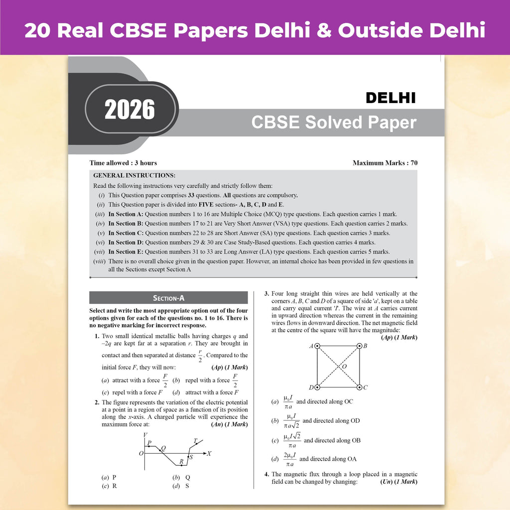 PW CBSE Class 12 PYQs PCME - Past 10 Years Solved Papers For 2027 Board Exams | Delhi & Outside Delhi Papers Covered | Physics, Chemistry, Maths, English