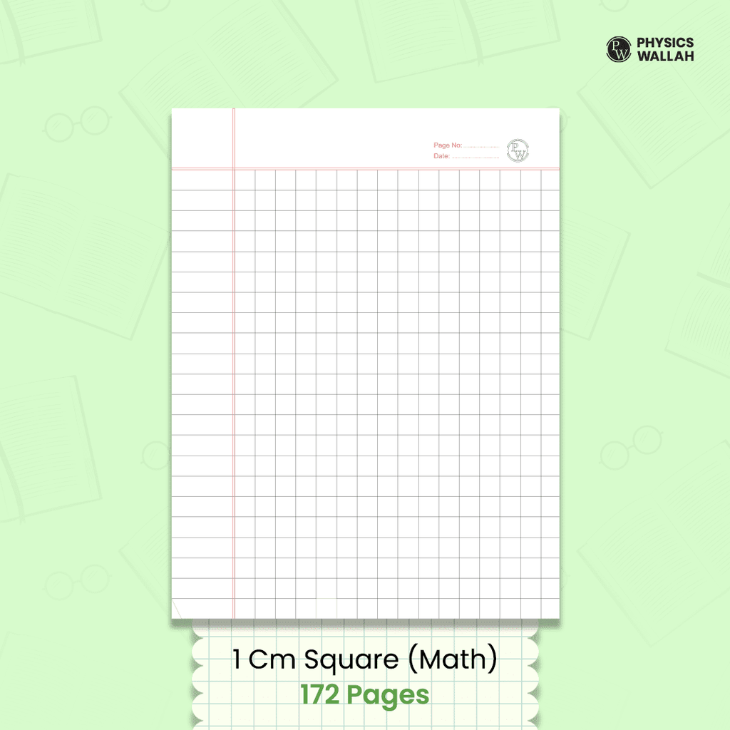 Doodle Notebook | 172 Pages | 18 x 24 cm | Math 10 mm Box