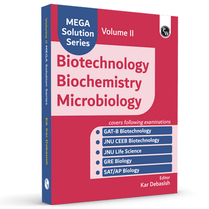 Mega Solution Series Biotechnology Biochemistry Microbiology Volume 3 by Debasish Kar For CUET-PG 2024-2025 Exams