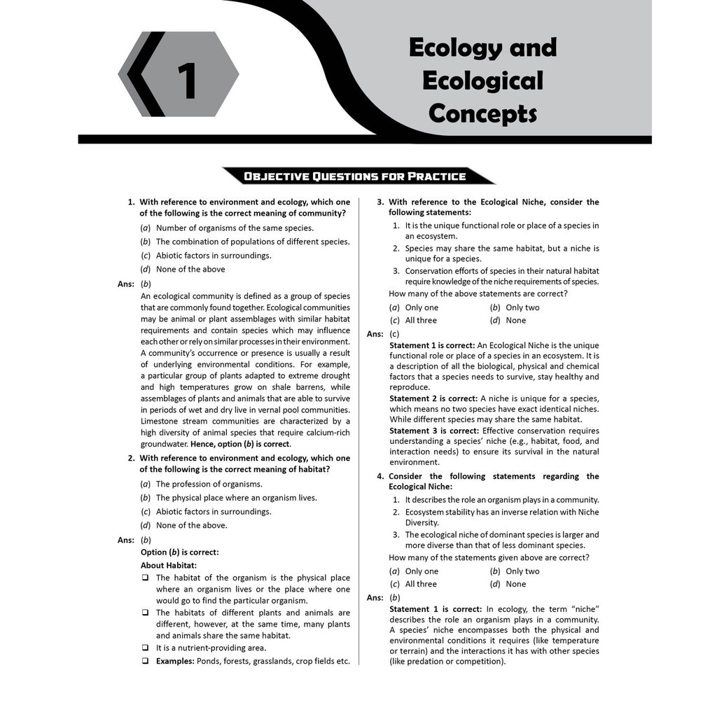 PW UPSC Mission Prelims Environment & Ecology Question Bank Chapterwise & Topicwise | 440+ Handpicked Questions & Important Topics Covered with Detailed Explanation