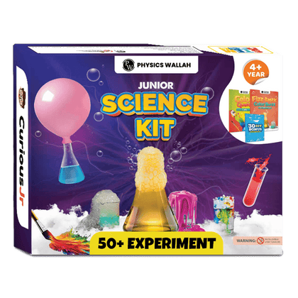 Junior Science Kit for Girls and Boys Age 4,5,6,7,8,9,10,11,12,13,14 Years Old, Science Kit for Kids for Birthday Gifts, 50+ Experiments of Color, Craft & Science