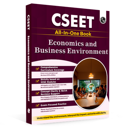 PW CSEET All in One Book Economics and Business Environment October 2026 Attempt | Comprehensive Curriculum Coverage | Strictly Based on ICSI Modules | Concept Clarity & Quick Revision Support