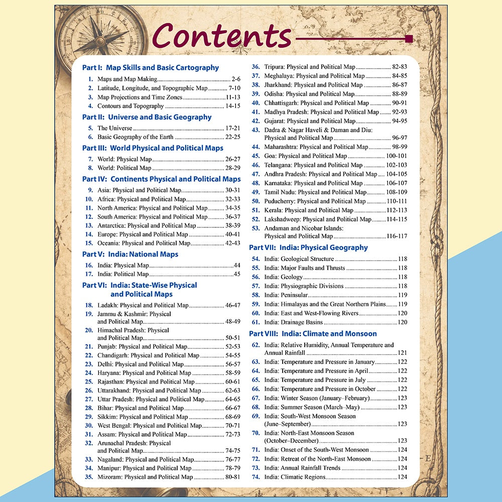 Informative Atlas - India & World | Physical, Political, Regional, Thematic Maps For School, UPSC, State PSC & Other Competitive Exams English Edition