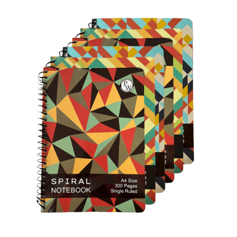 PW Spiral Notebook | 300 Pages | Ruled