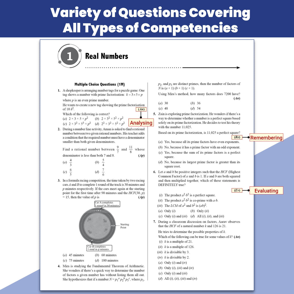 CBSE Class 10 Competency Based Question Bank Mathematics By Ritik Sir For 2027 Board Exams | 400+ Real-life Application based Questions | Higher Order Thinking MCQs & Case-Based Ques