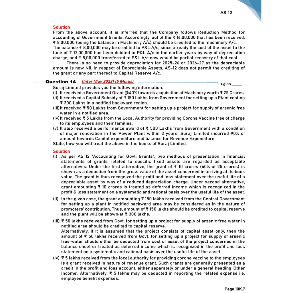 CA Intermediate Advanced Accounting Vol 1 & 2 By CA Nitin Goel Combo Set of 2 Books For May 2027 Exams | Covering Theory, Exercises and Previous Years Questions & Solutions