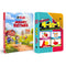 Kids' Padded Board Books Nursery Rhymes & 4-in-1 Combo Set of 2 Books l Colorful Illustrated Nursery Rhymes l Colors, Shapes, Alphabet, Numbers Picture Books