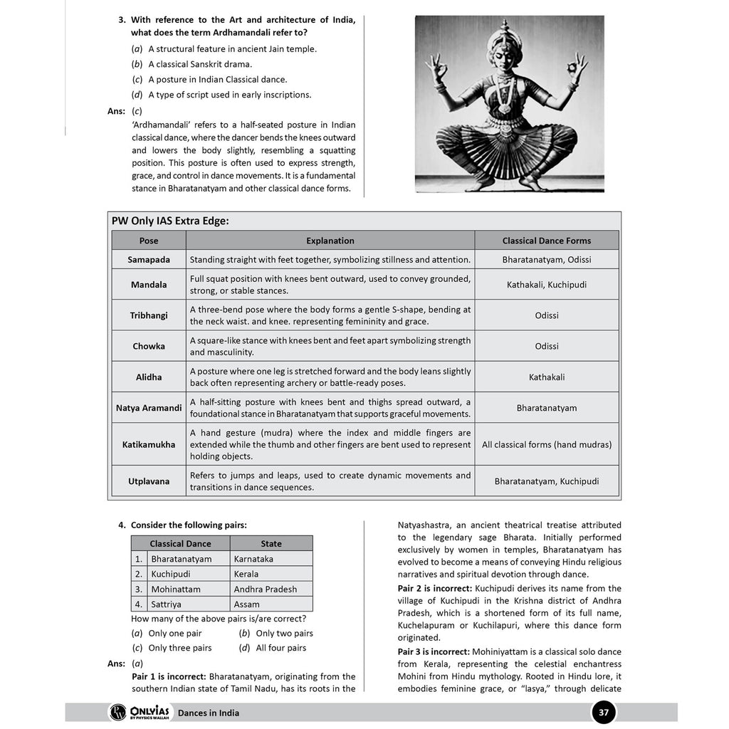 UPSC Mission Prelims Art and Culture Chapterwise Topicwise Question Bank | 220+ Handpicked Questions & Important Topics Covered with Detailed Explanation