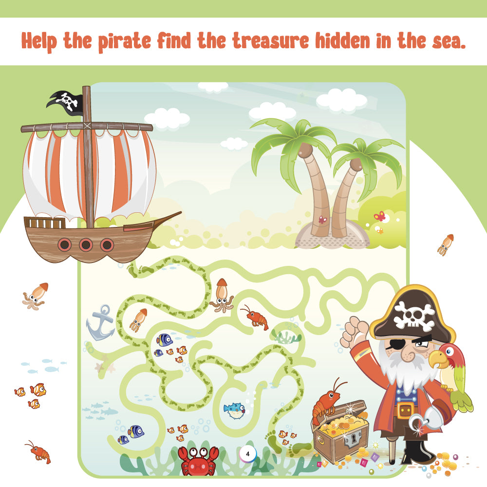 200+ Mazes & Puzzles Activity Book