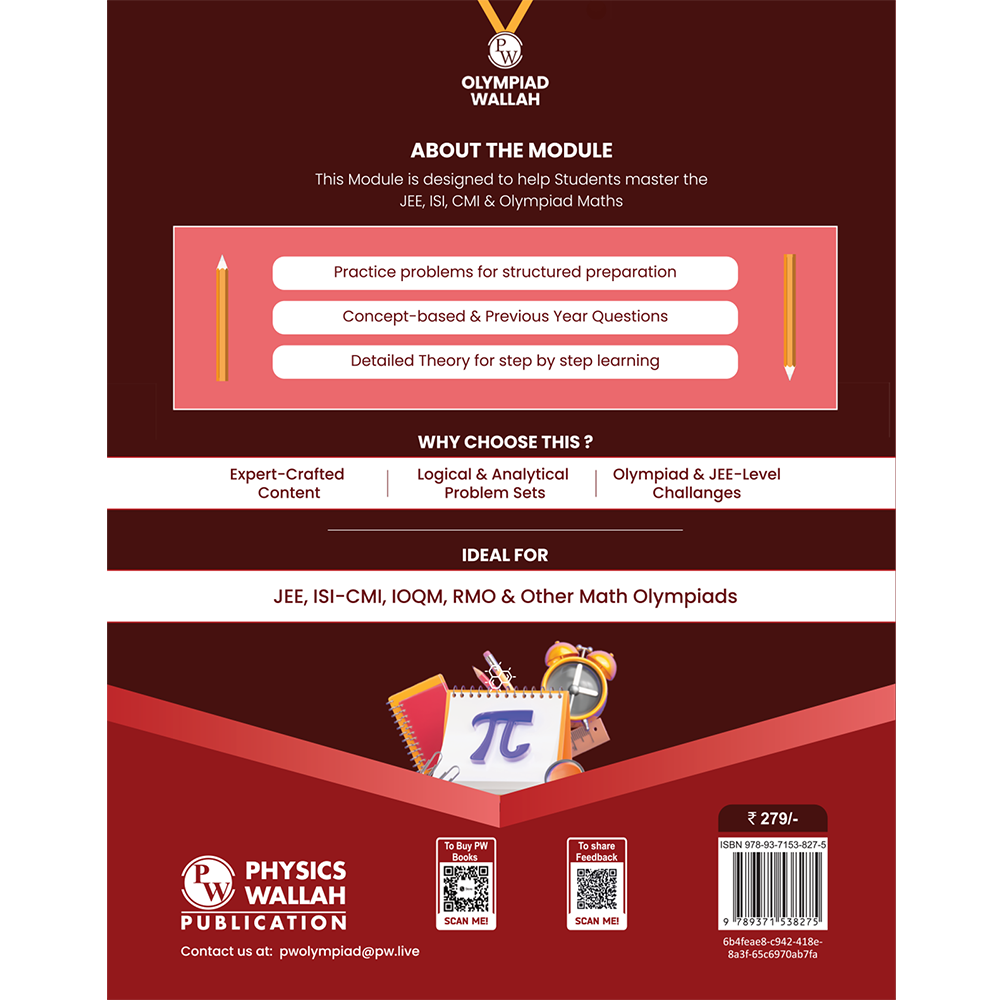Olympiad Wallah JEEnius Edge 11 Mathematics (Part 2) For JEE, ISI-CMI & Olympiad Maths | Expert Crafted Content | Logical & Analytical Problem Sets