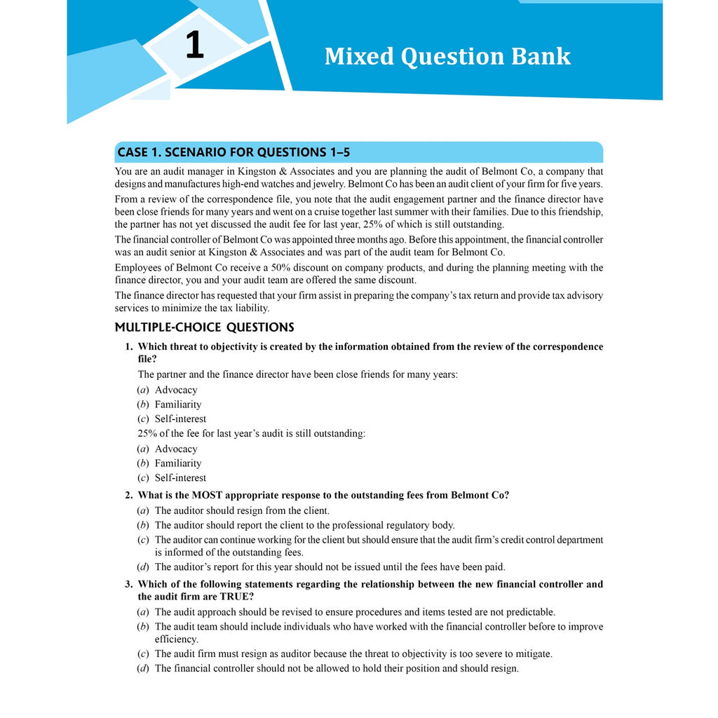 ACCA Audit and Assurance (AA) 2.0 Concept Book + Question Bank Combo Set of 2 Modules