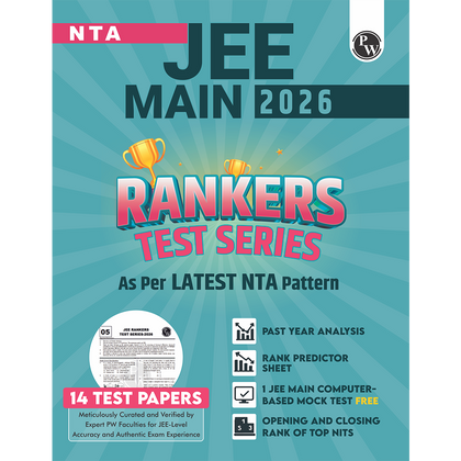 14 JEE Main Rankers Test Series 2026 As Per Latest NTA Pattern | Elaborated Solutions with Chapterwise Weightage Analysis & CBT Test & Rank Predictor