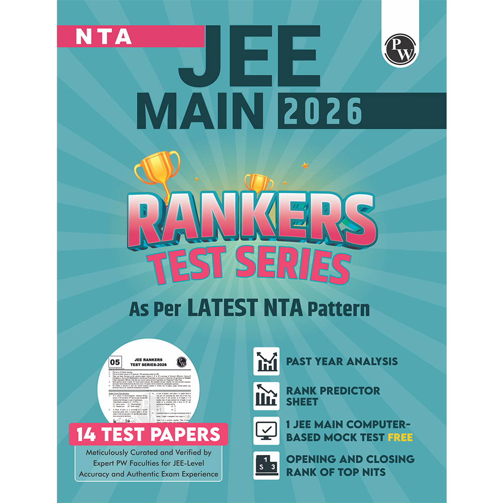 Digital Book + 14 JEE Main Rankers Test Series 2026 As Per Latest NTA Pattern | Elaborated Solutions with Chapterwise Weightage Analysis & CBT Test & Rank Predictor