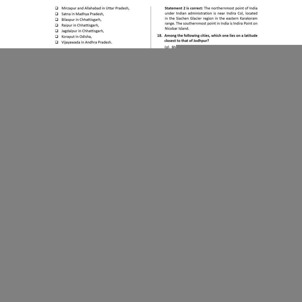 PW UPSC Mission Prelims Geography Chapterwise Topicwise Question Bank | 700+ Handpicked Questions & Important Topics Covered with Detailed Explanation