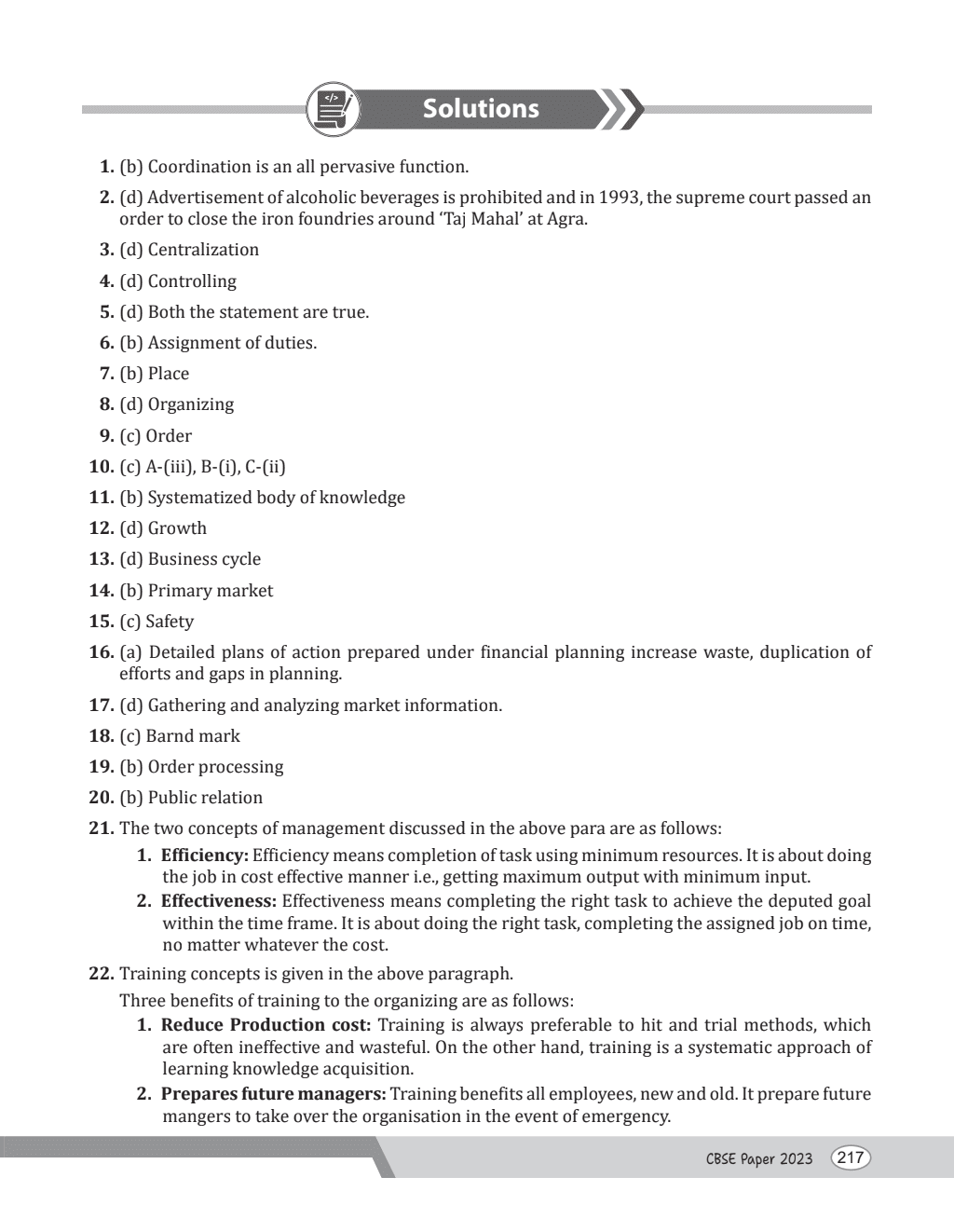 CBSE Class 12 Business Studies Volume 2 All CBSE Theoretical Concepts, Mind maps and Concise Summary l CBSE 2024 Solved Paper included For 2025 Exam