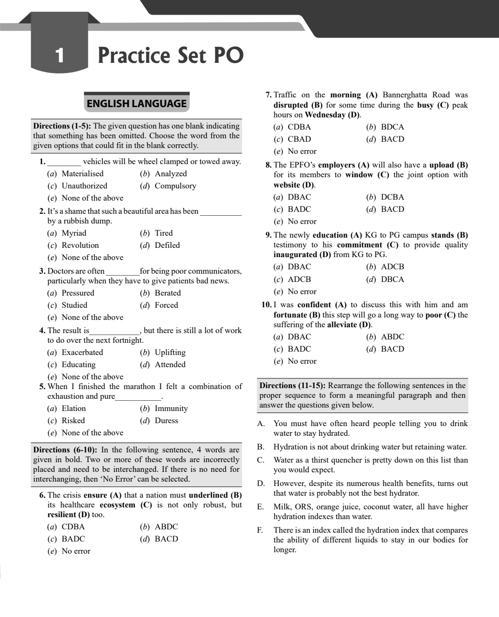Bank PO and Clerk Exams 2024 Previous Year Solved Papers (2018 - 2023)