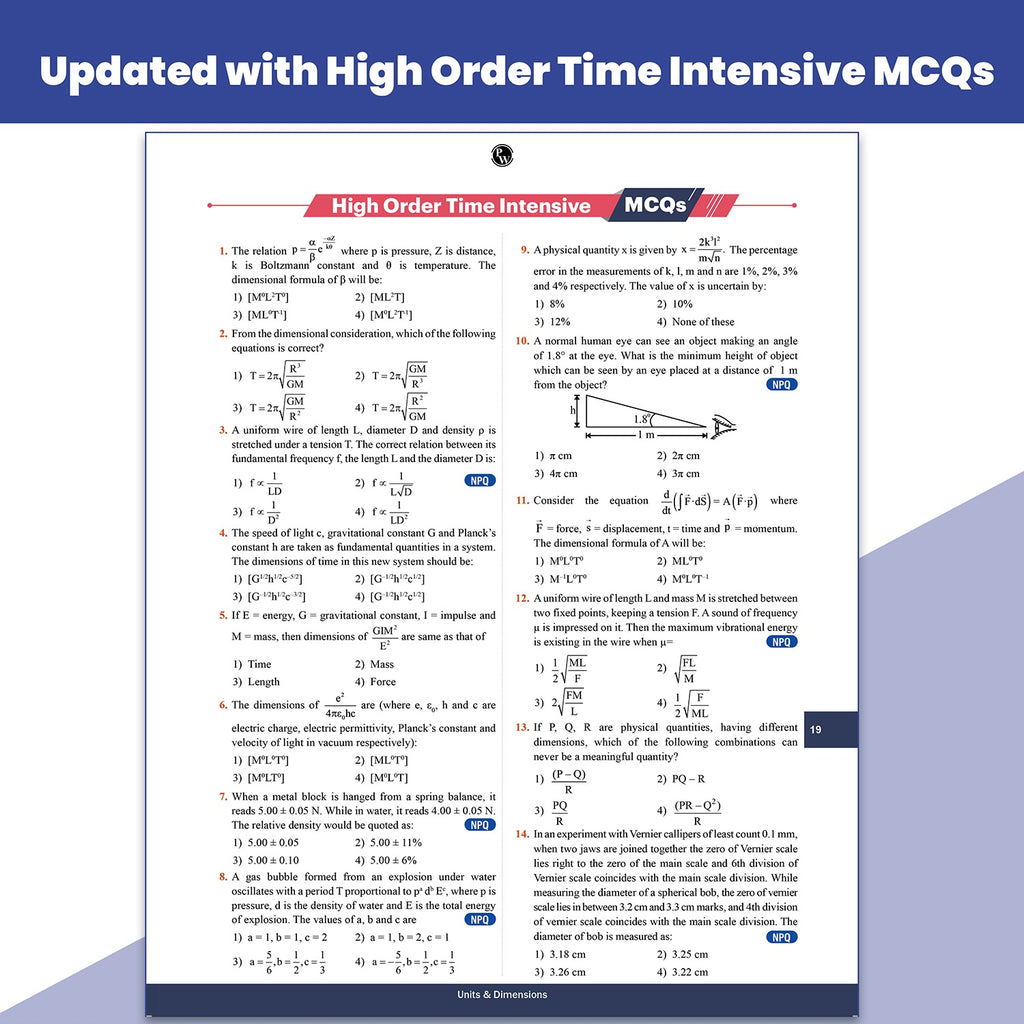 PW Objective NCERT Punch 5.0 Physics For NEET 2027 By Dr. Manish Raj (MR Sir) l Updated with Most Probable NEET Potential Questions (NPQ) For End Time Preparation