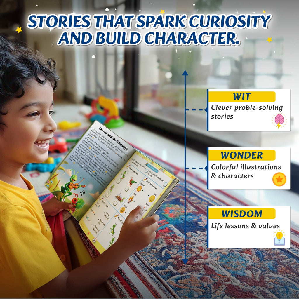 100+ Panchatantra Stories with 500+ Activities| 100 Timeless Moral Stories With Screen free Activities For 2+ Years Old Kids | Fun Creative Images,Stories For Growing Kids- PW Kids