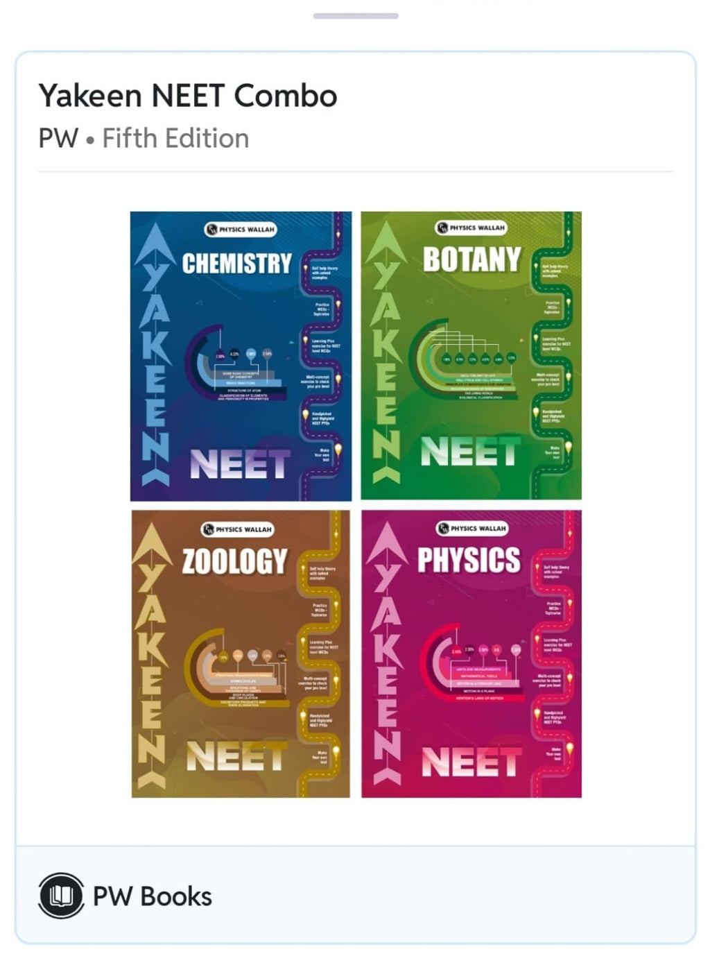 Yakeen For NEET Droppers Physics, Chemistry, Botany and Zoology Modules with Solutions Combo Set of 24 Books (2026 Edition) With Digital Book