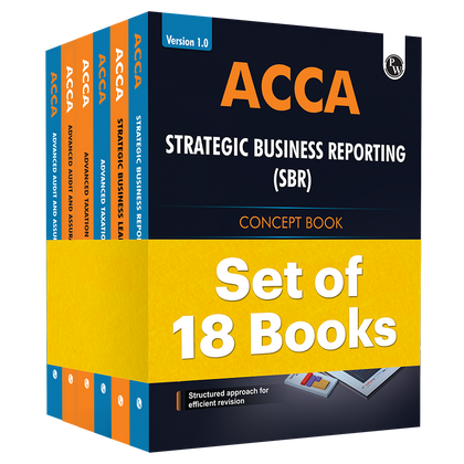 ACCA Skill & Professional Level (Taxation Exempted) Study Pack Combo Set of 9 Subjects (18 Books) - 2.0