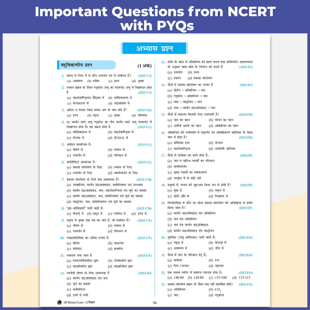 UP Board Class 10 Question Bank Science (English Medium) Guru Mantra By Raj Shukla Sir For 2026-27 Exam | NEP 2020 | Chapter-wise NCERT Exercises with Mind Maps & PYQs