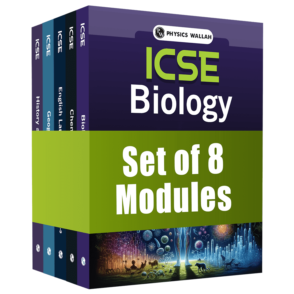 ICSE Class 9 Mathematics, Physics, Chemistry, Biology, Geography, History and Civics, English Langauge Paper 1 & 2 Combo Set of 8 Books (2025 Edition)