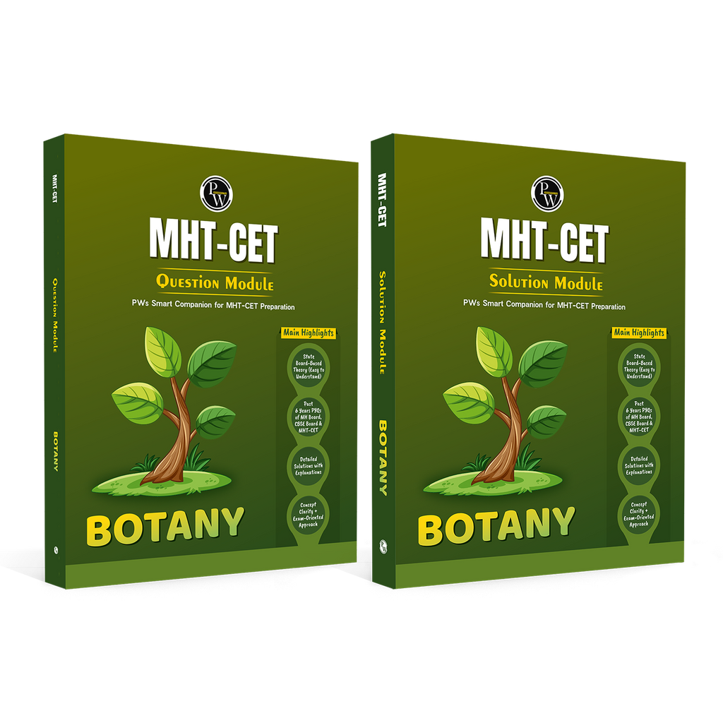 PW Maharashtra Board MHT-CET Botany Question Bank & Solution Booklet Set of 2 Books | Theory plus PYQs of MHCET, CBSE & MH Boards | Detailed Solution Explanations
