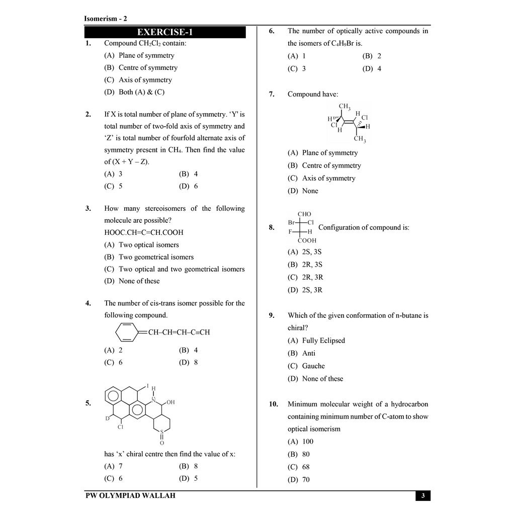 Olympiad Wallah NSEC Class 12 Advanced  Chemistry (Part 1) For 2026 | For NSEC, INChO & IChO Exam | Expert Crafted Content | PYQ, Practice Questions, Detailed Solutions