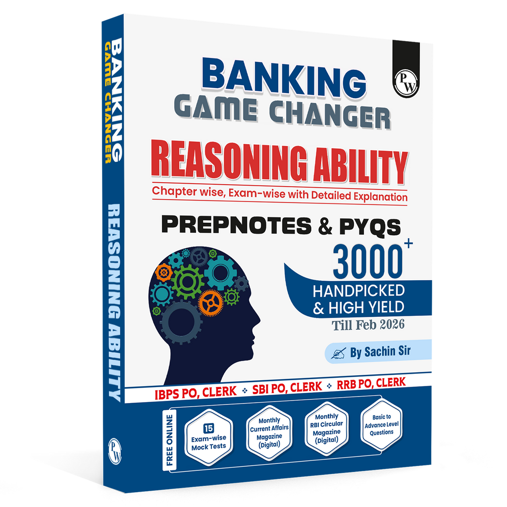 Banking Game Changer Reasoning Ability Prepnotes & 3000+ PYQs By Sachin Sir For 2026-27 Exams | Chapterwise Theory with 15 Online CBT Tests | IBPS PO & Clerk, SBI PO & Clerk, RRB PO & Clerk Exams
