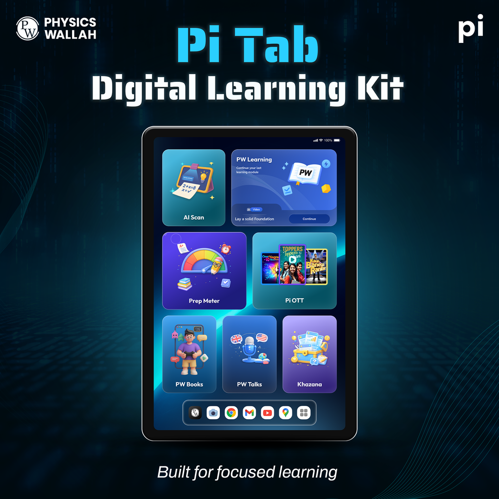 Pi Tab Digital Learning Kit | AI-Powered Learning | Smart Study Device