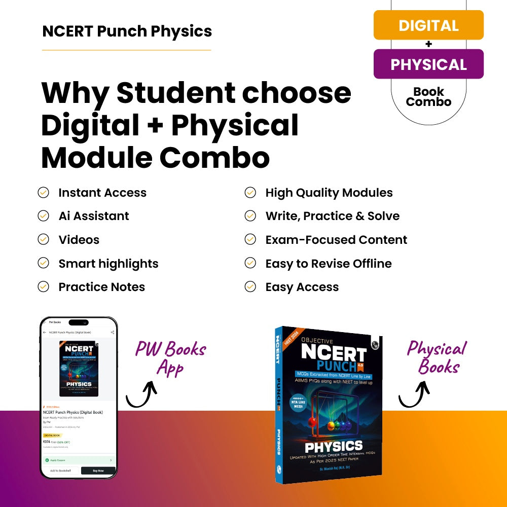 Digital-Book + Objective NCERT Punch 4.0 Physics For NEET 2026 By Dr. Manish Raj (MR Sir) l Updated with High Order Time Intensive MCQs and AIIMS PYQs As Per 2025 NEET Paper