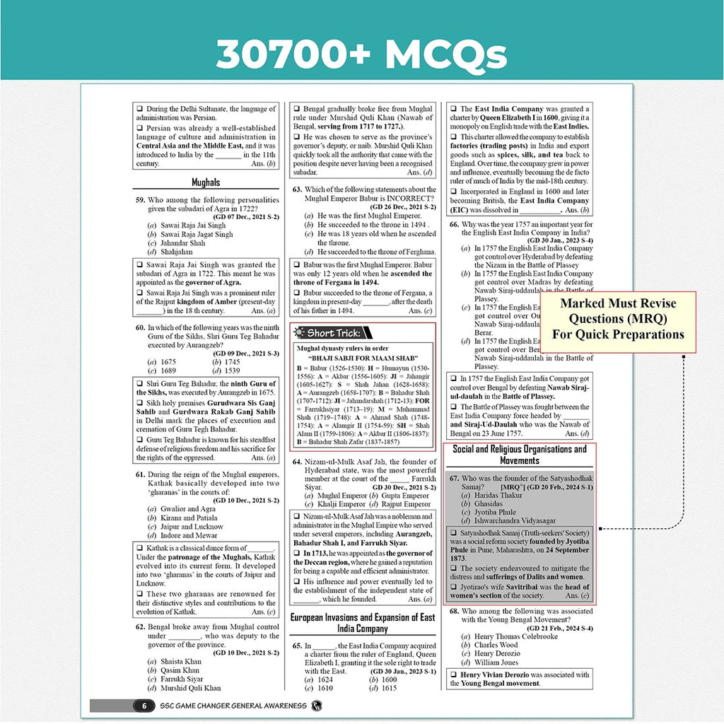 SSC Game Changer General Awareness, Maths, English & Reasoning Combo Set of 4 Books For 2026 Exams | Chapter, Topic & Exam-wise PYQs | For CGL, CHSL, MTS, CPO, GD, Delhi Police, Steno