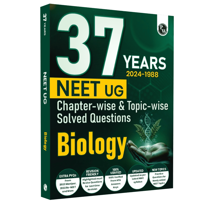 37 Years NEET Previous Year Solved Question Papers Biology PYQs Chapterwise Topicwise Solutions For NEET Exam 2025 with Newly Added Topics--