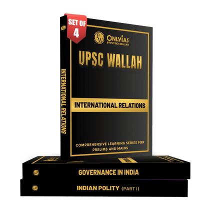 PWONLYIAS UPSC Wallah Polity, Governance and IR Combo Set of 4 For Civil Services Exam 2025 Latest Edition