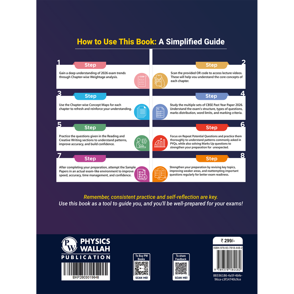 CBSE Improvement Score Amplifier Class 10 English For 2026 Improvement Board Exams | 5 PYQs Sets of 2026 Solved Papers | Sample Papers & Chapter-wise Concepts Maps