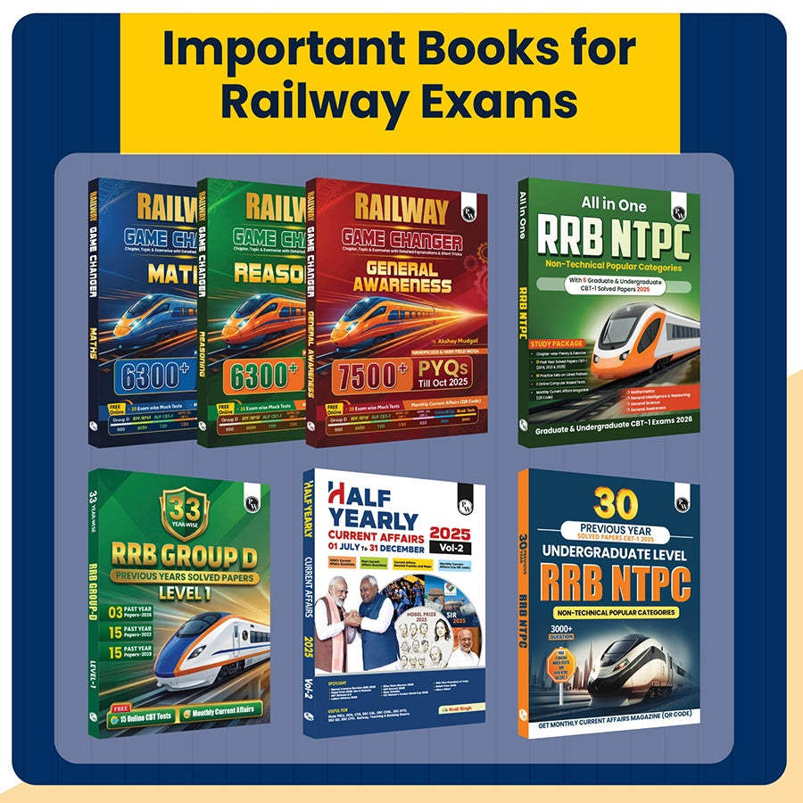 All in one RRB Assistant Loco Pilot (ALP) CBT-1 Book 2026 | Chapterwise Theory and Exercises | 20 Previous Solved Papers 2026, 2024 & 2018 (PYQs) and 15 Online CBT Tests