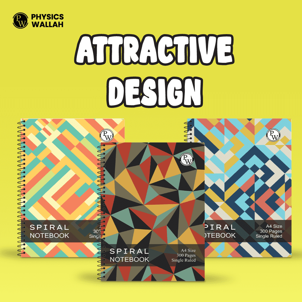 PW Spiral Notebook | 300 Pages | Ruled