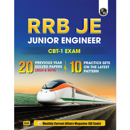 RRB JE (Junior Engineer) CBT-1 Exam 2025-26 | 20 Previous Year Solved Papers (2024 & 2019) PYQ with 10 Practice Sets on Latest Pattern English Medium