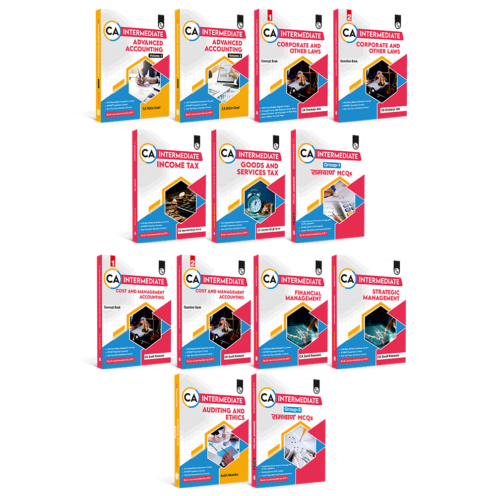 CA Intermediate Group 1 and 2 (All Subjects) Ramban MCQ's Group 1 & 2 Combo Set of 13 Books l Latest Syllabus For Jan 2027 Exams