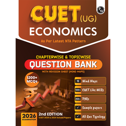 CUET (UG) Economics Chapterwise & Topicwise Question Bank for 2026 Exam | Theory & Exercise with Past Year Questions (2025-2022) PYQ and Mock Tests