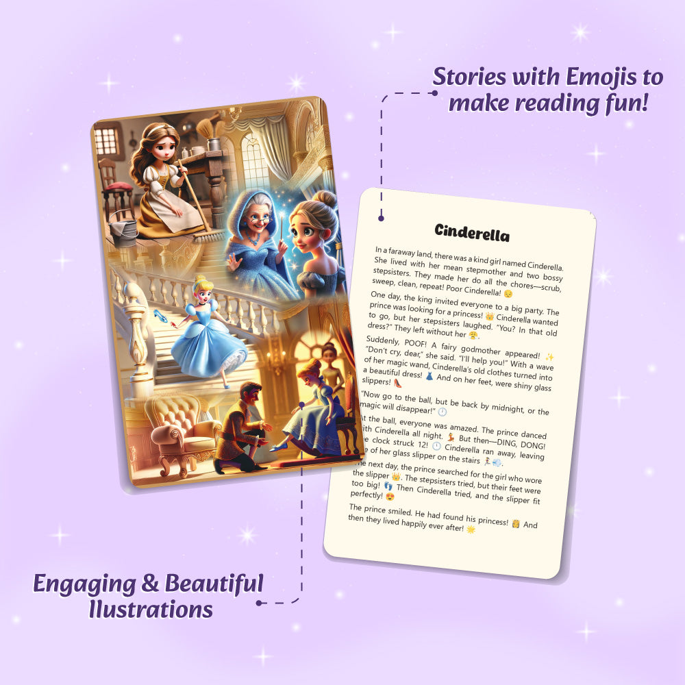 Bedtime Fantasy and Fairy Tales 51 Flashcards For Kids For 3+ Years Old | Short Stories with Colorful Pictures | Fairy Tales For Kids | Thoughtful Gifts For Growing Kids