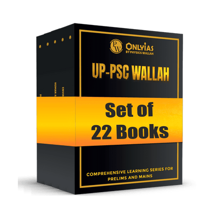 PWONLYIAS UP-PSC Wallah Combo Set of 22 Books For Civil Services Exam  Hindi Edition | Comprehensive Learning Series For Prelims and Mains