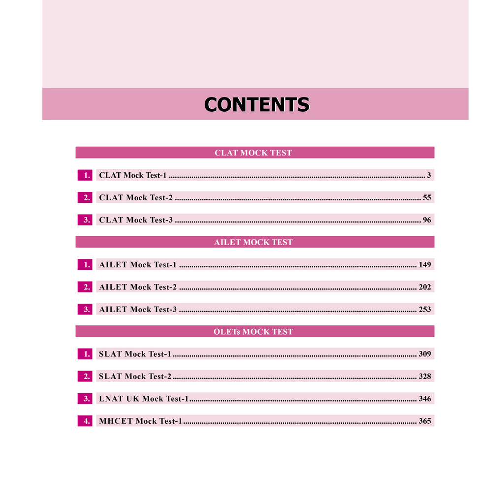 CLAT Practice Mock Booklet 2026 | For AILET & OLET's 2027 Exams | Aligned on Latest Syllabus with Detailed Explanation