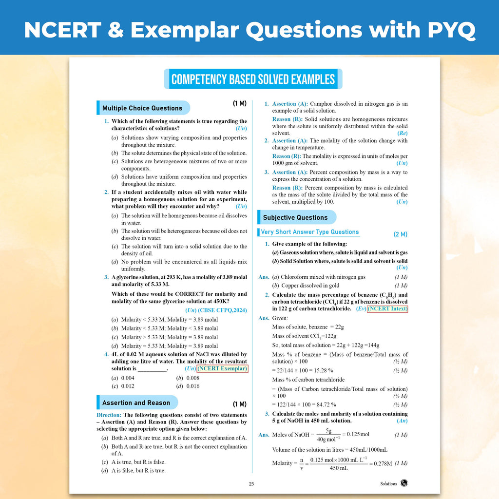 PW CBSE Question & Concept Bank (QCB) Class 12 Chemistry Chapter-wise and Topic-wise Solved Questions By Shourya Mam & Aakash Sir For 2027 Board Exams with 50% Competency Based Question